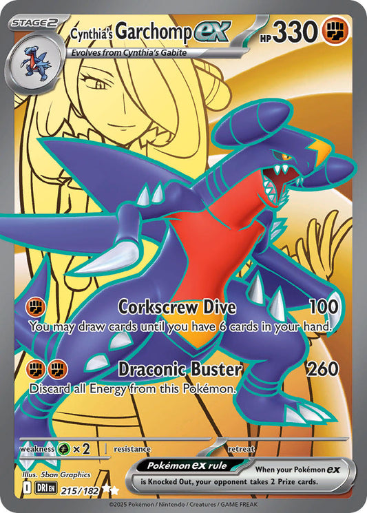 215/182  Cynthia's Garchomp ex - 215/182