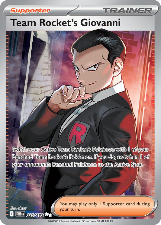 225/182  Team Rocket's Giovanni - 225/182