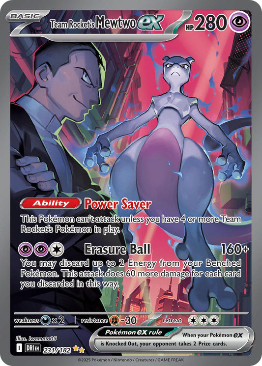 231/182  Team Rocket's Mewtwo ex - 231/182