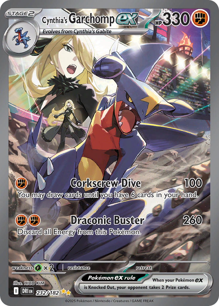 232/182  Cynthia's Garchomp ex - 232/182