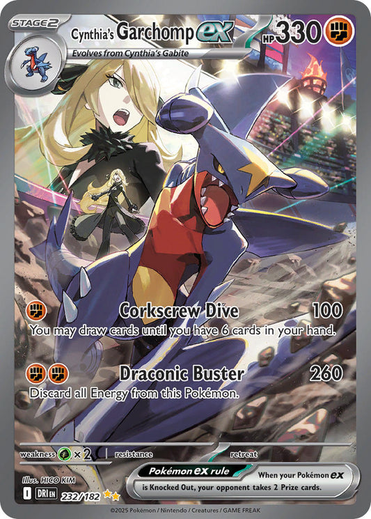 232/182  Cynthia's Garchomp ex - 232/182