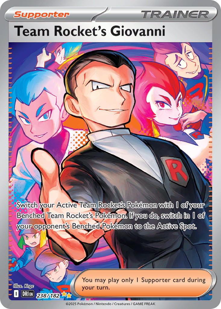 238/182  Team Rocket's Giovanni - 238/182