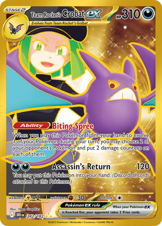 242/182  Team Rocket's Crobat ex - 242/182