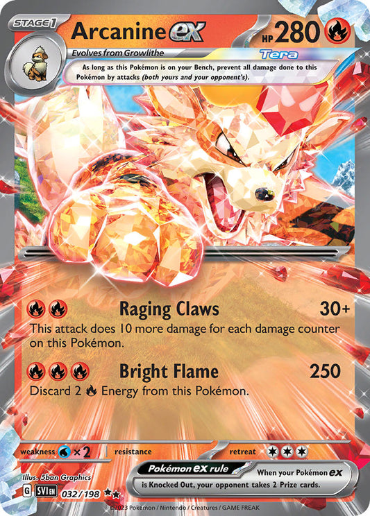 032/198  Arcanine ex - 032/198