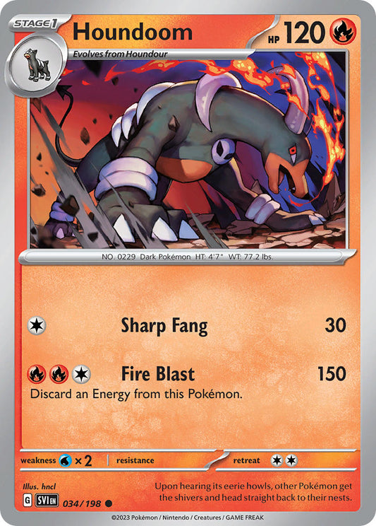 034/198  Houndoom - 034/198