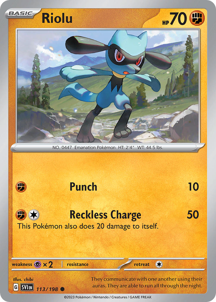 113/198  Riolu - 113/198