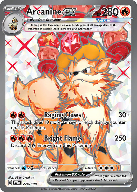 224/198  Arcanine ex - 224/198