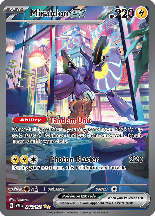 244/198  Miraidon ex - 244/198