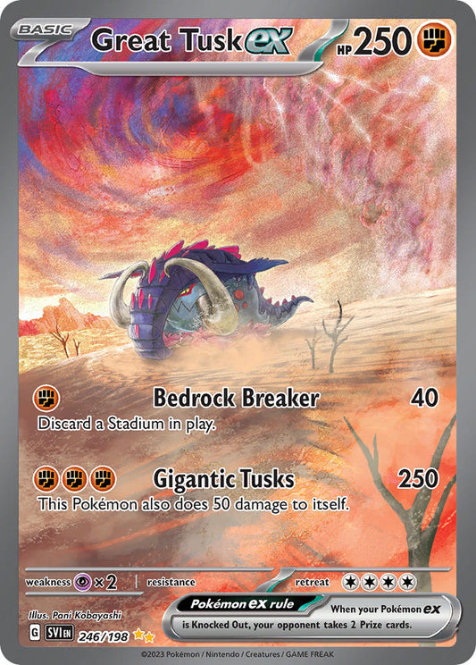 246/198  Great Tusk ex - 246/198