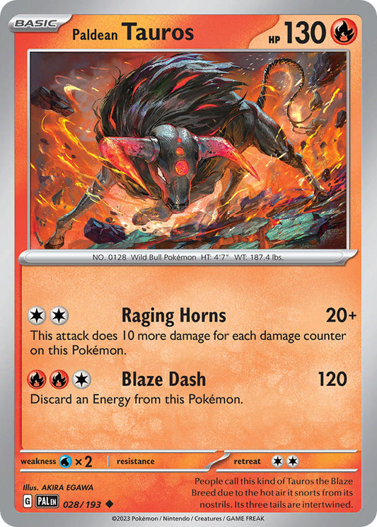 028/193  Paldean Tauros - 028/193