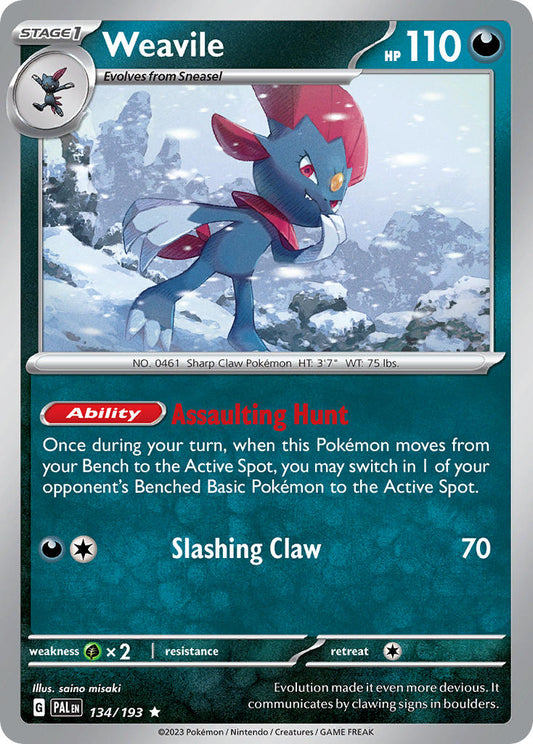 134/193  Weavile