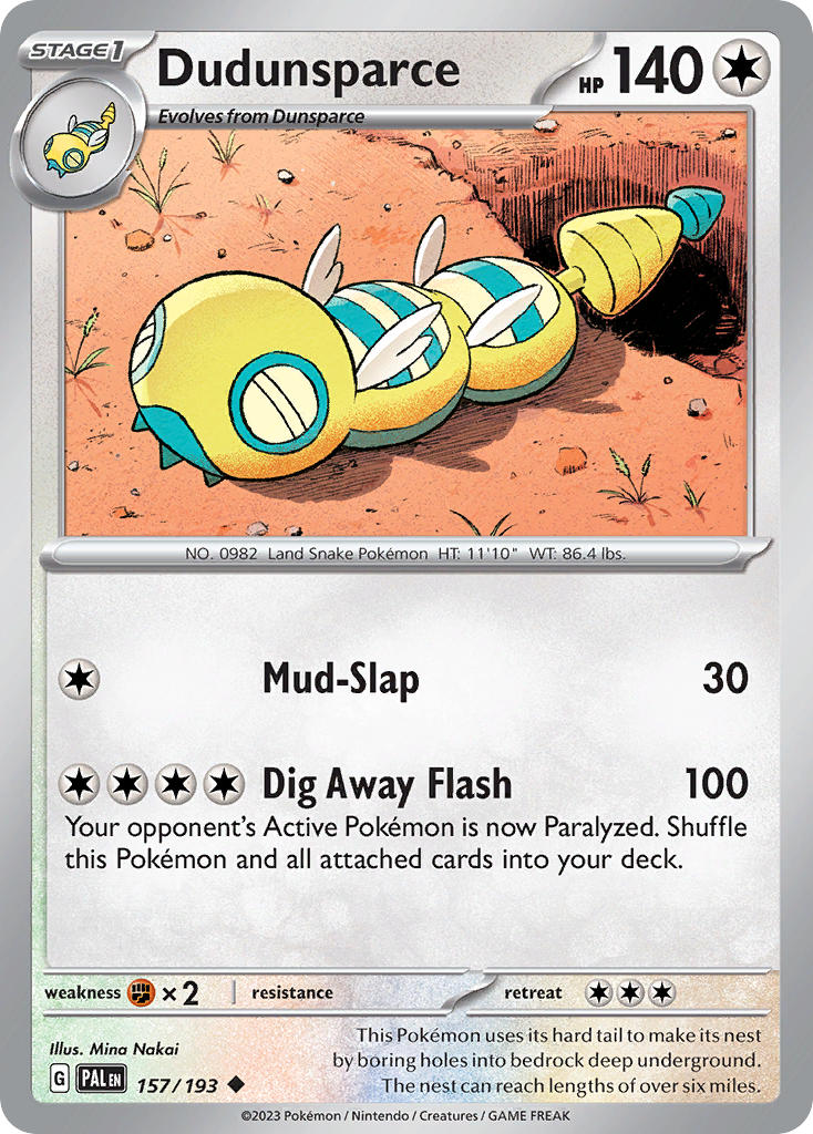 157/193  Dudunsparce