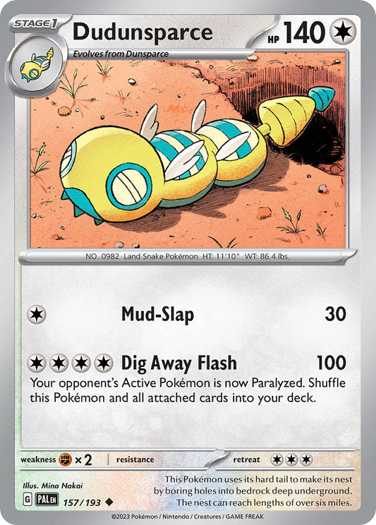 157/193  Dudunsparce