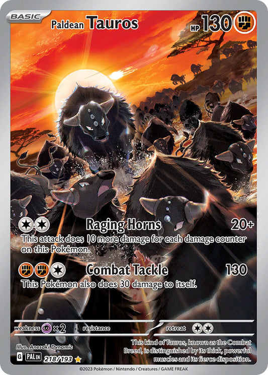 218/193  Paldean Tauros - 218/193