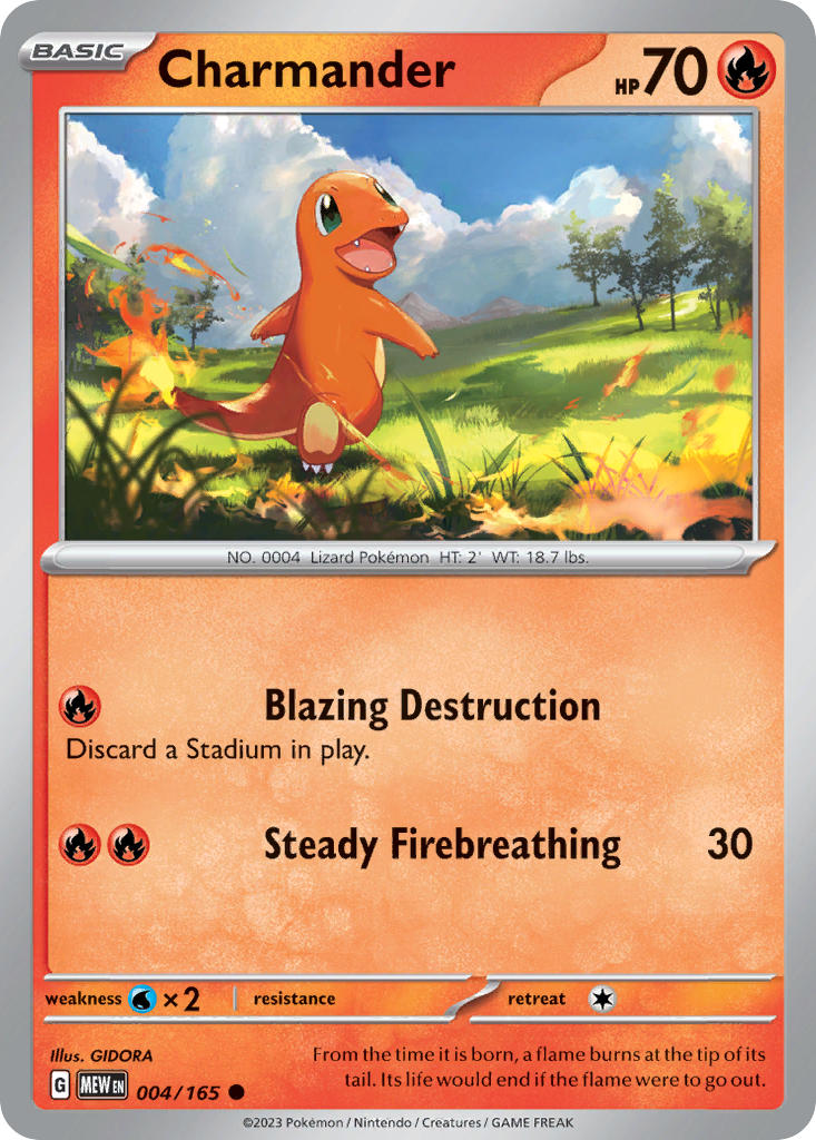 004/165  Charmander - 004/165