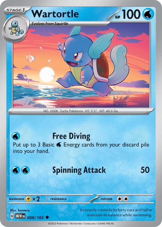 008/165  Wartortle - 008/165