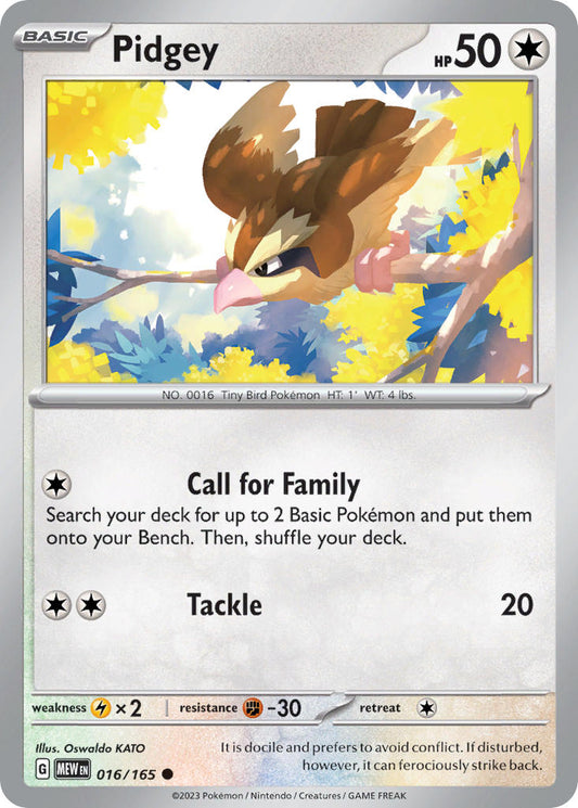 016/165  Pidgey