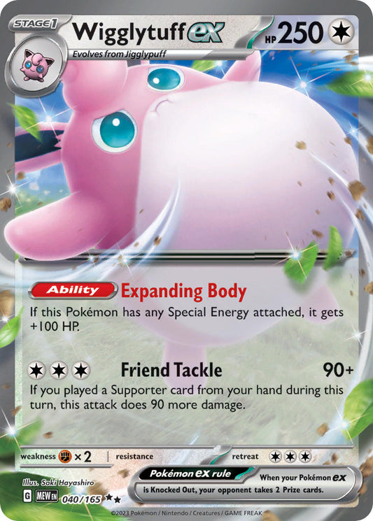 040/165  Wigglytuff ex - 040/165