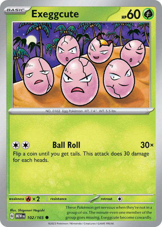102/165  Exeggcute