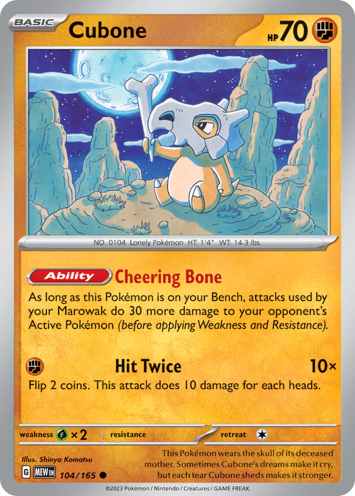 104/165  Cubone