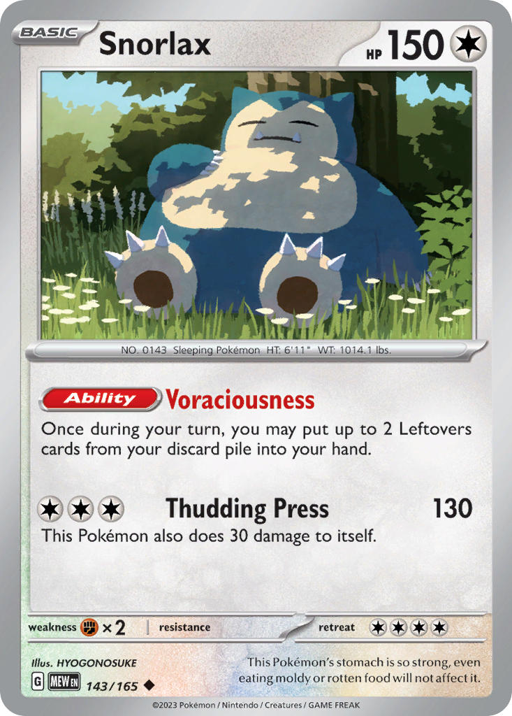143/165  Snorlax