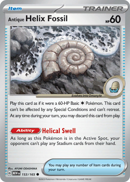 153/165  Antique Helix Fossil