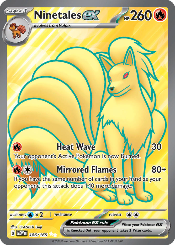 186/165  Ninetales ex - 186/165