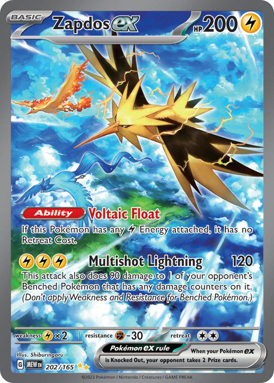 202/165  Zapdos ex - 202/165