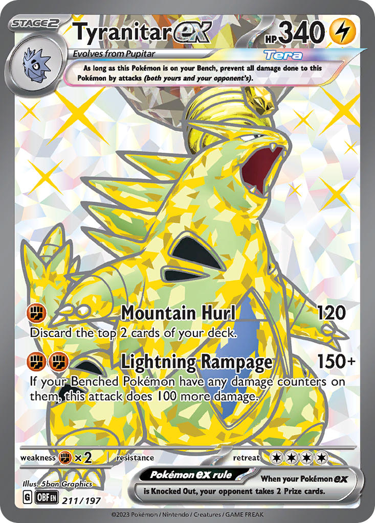 211/197  Tyranitar ex - 211/197
