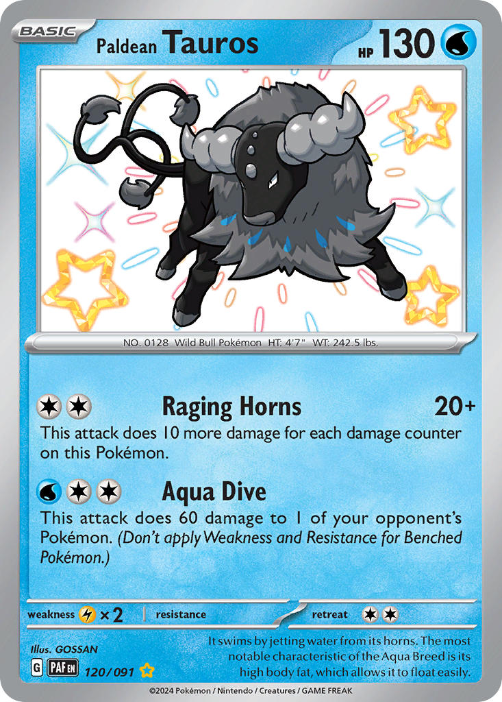 120/091  Paldean Tauros - 120/091