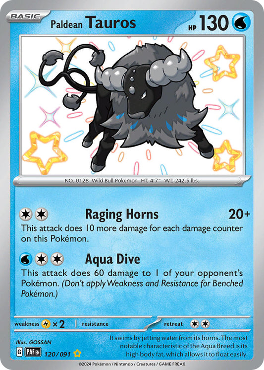 120/091  Paldean Tauros - 120/091