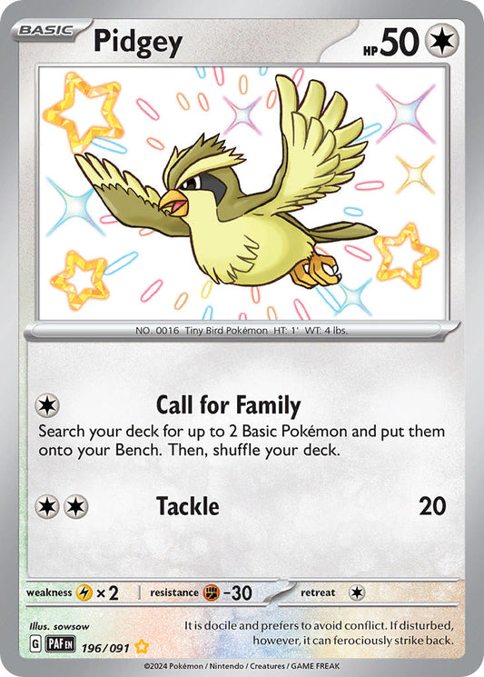 196/091  Pidgey