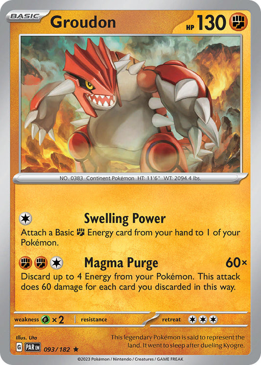 093/182  Groudon - 093/182