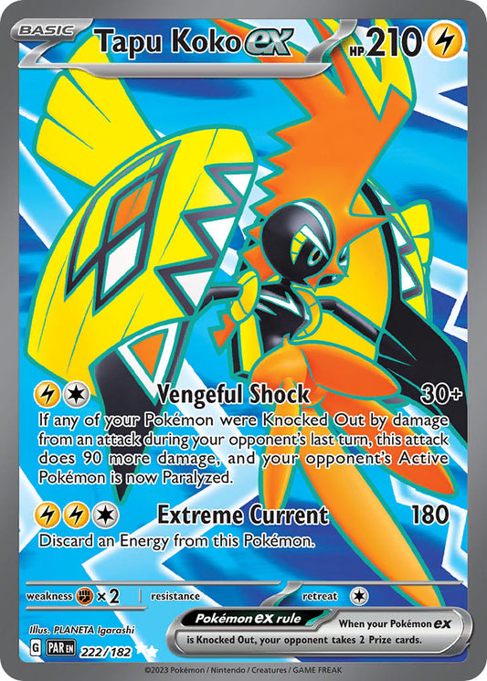 222/182  Tapu Koko ex - 222/182