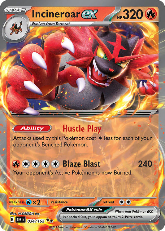 034/162  Incineroar ex - 034/162