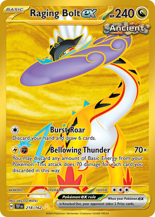 218/162  Raging Bolt ex - 218/162