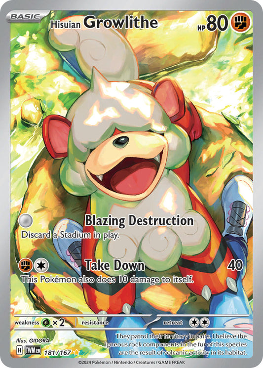 181/167  Hisuian Growlithe - 181/167