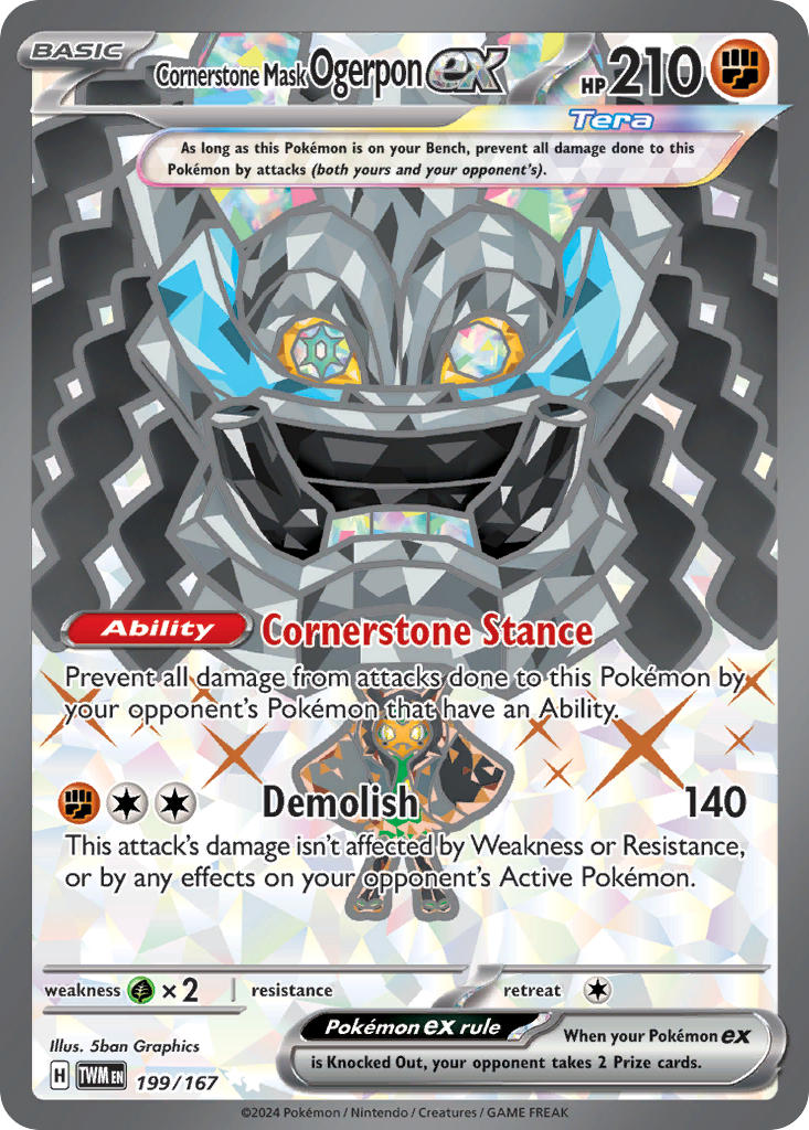 199/167  Cornerstone Mask Ogerpon ex - 199/167