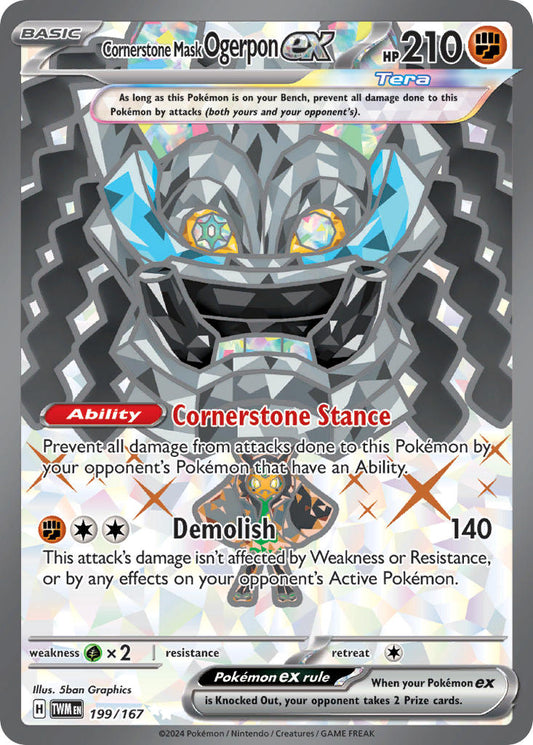 199/167  Cornerstone Mask Ogerpon ex - 199/167