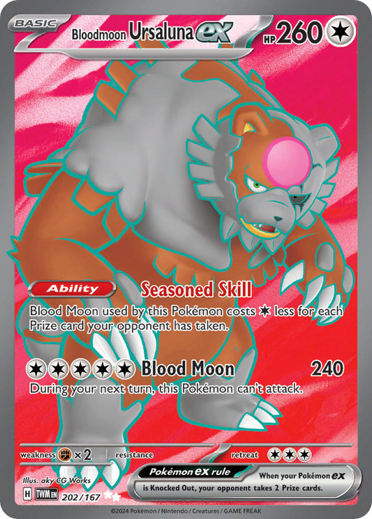 202/167  Bloodmoon Ursaluna ex - 202/167