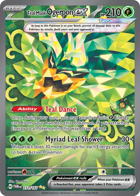 211/167  Teal Mask Ogerpon ex - 211/167
