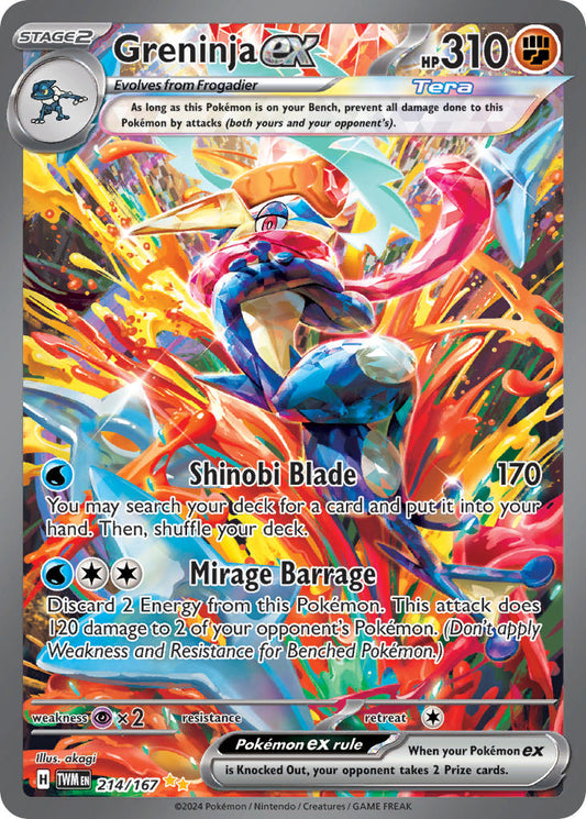214/167  Greninja ex - 214/167