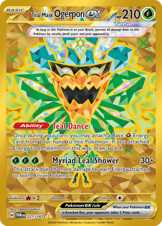 221/167  Teal Mask Ogerpon ex - 221/167