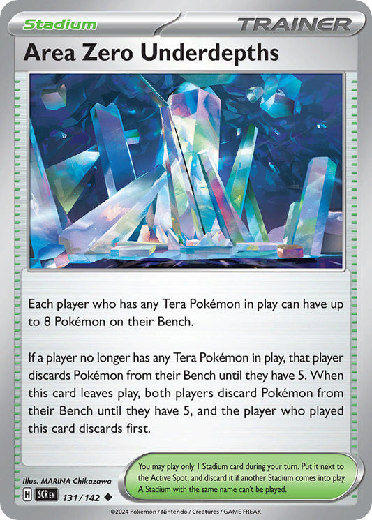 131/142  Area Zero Underdepths - 131/142