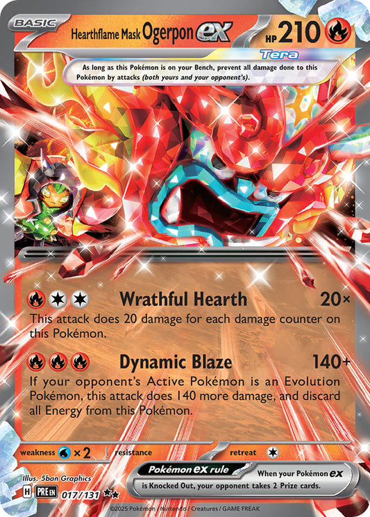 017/131  Hearthflame Mask Ogerpon ex - 017/131
