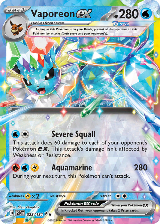 023/131  Vaporeon ex - 023/131