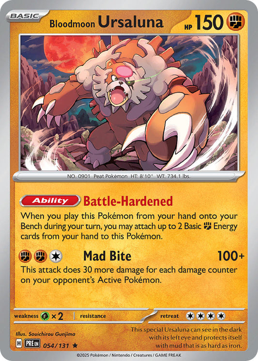 054/131  Bloodmoon Ursaluna (Poke Ball Pattern)