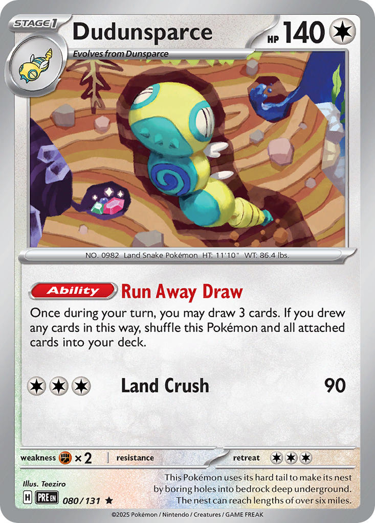 080/131  Dudunsparce (Master Ball Pattern)