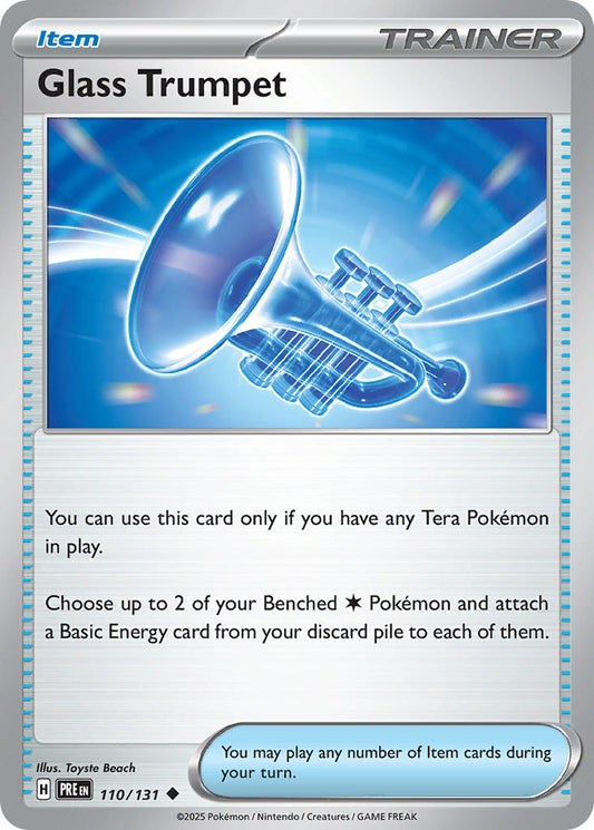 110/131  Glass Trumpet (Poke Ball Pattern)