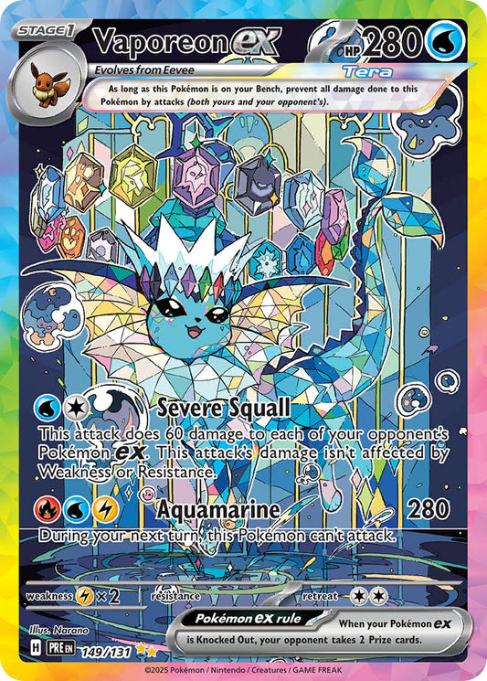149/131  Vaporeon ex - 149/131